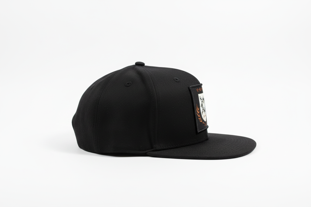 Black Flat Bill Side View