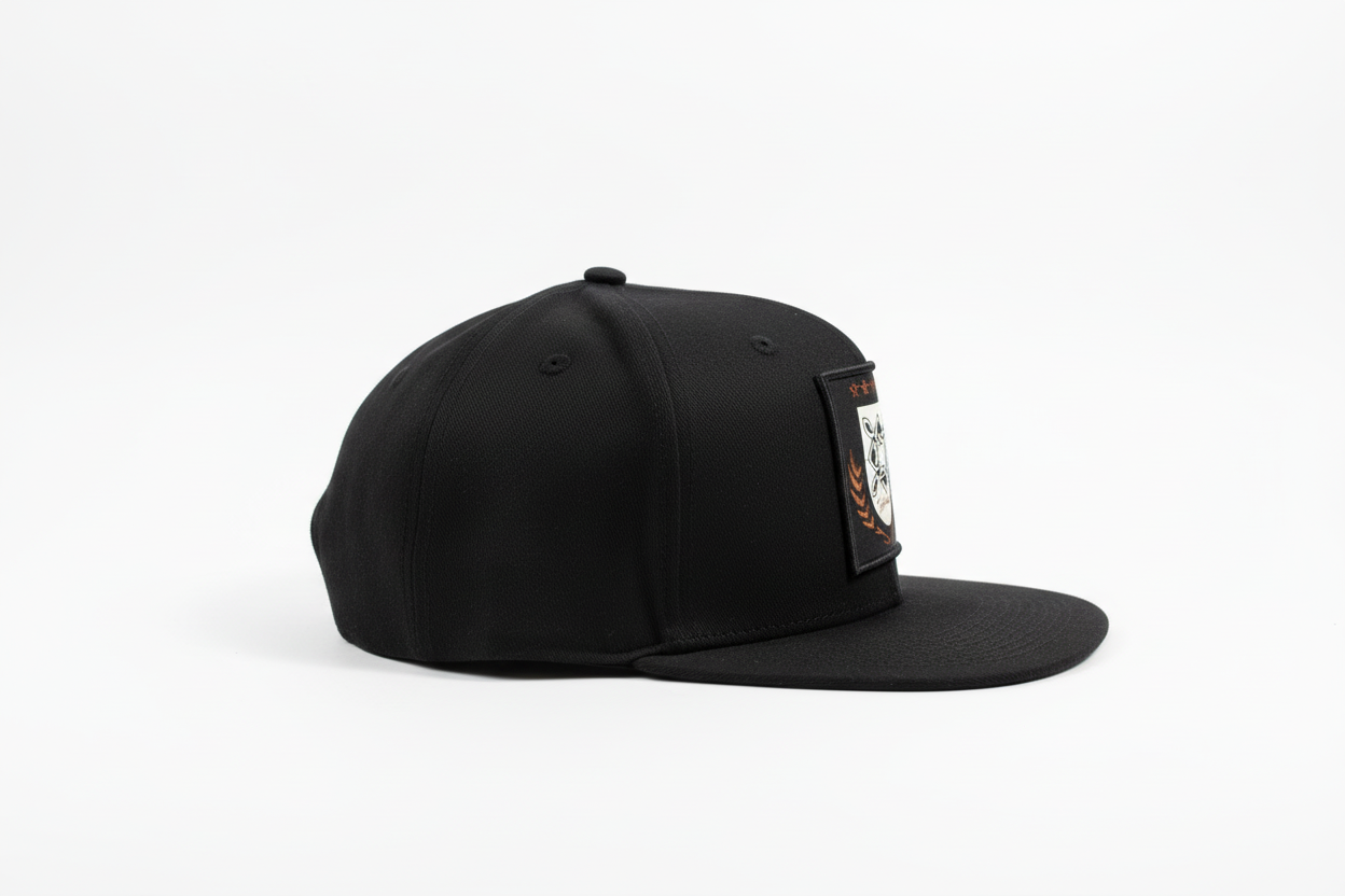 Black Flat Bill Side View