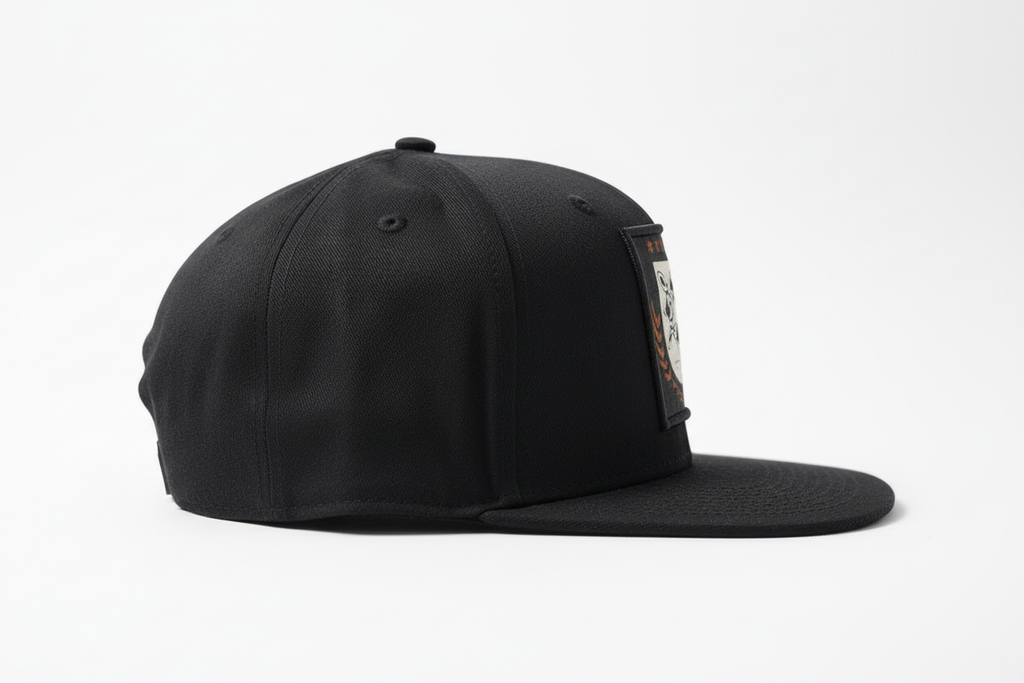 Black Flat Bill Side View