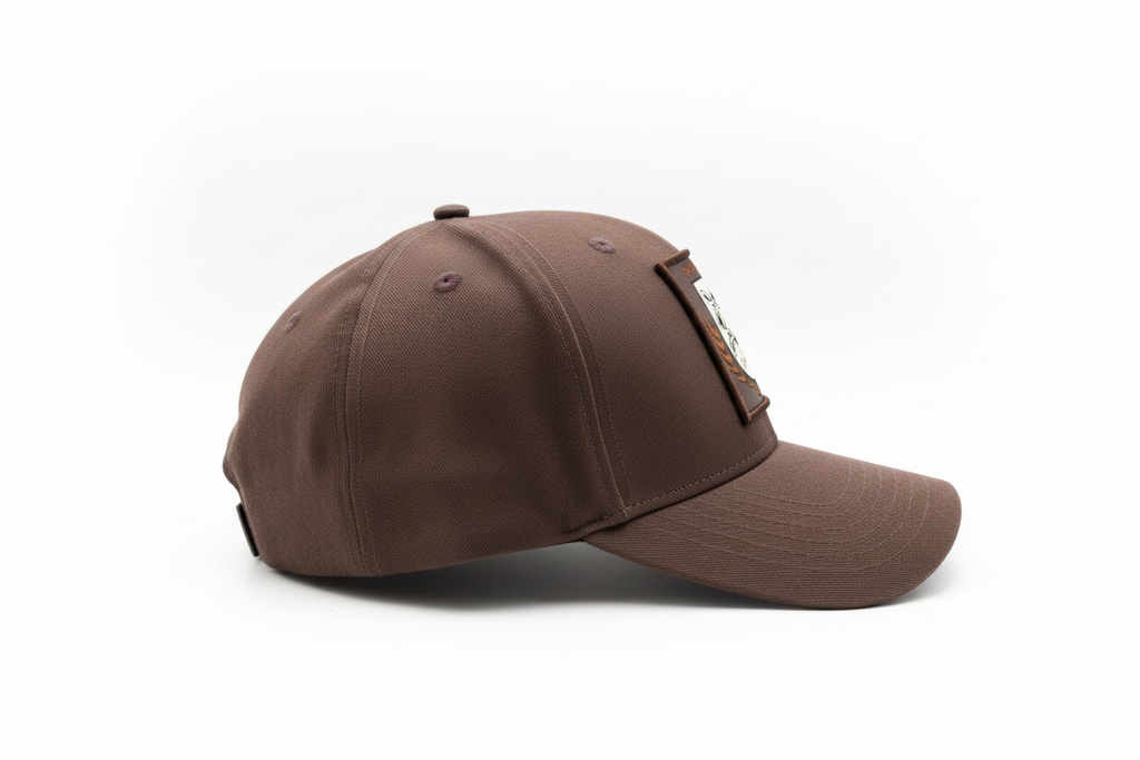 Dark Brown Curved Bill Side View