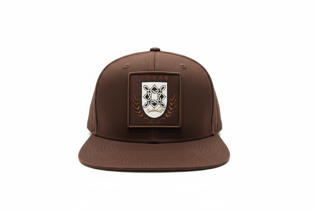 Dark Brown Flat Bill Cap