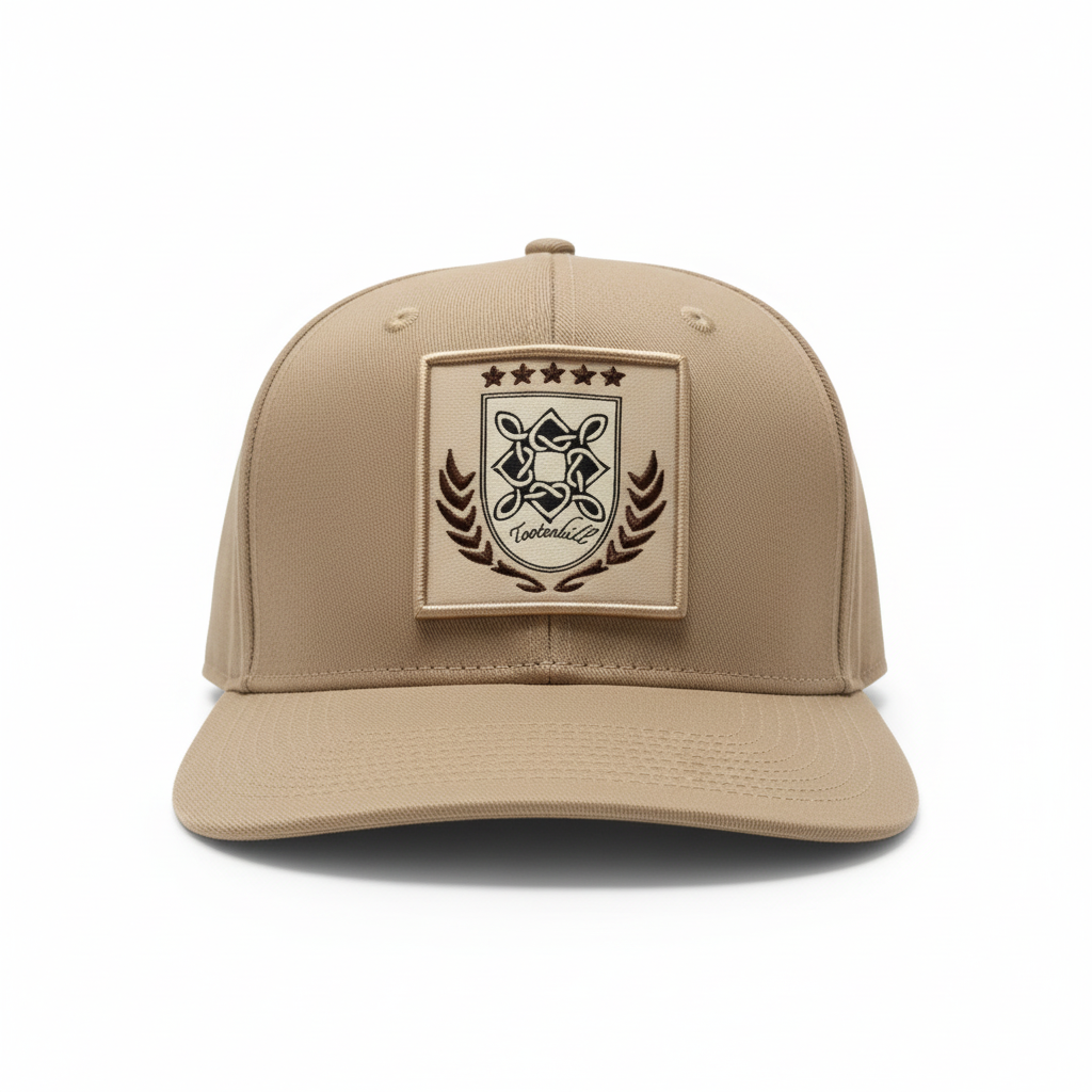 Khaki Brown Cap - Front View