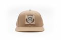 Khaki Brown Flat Bill Cap - Professional