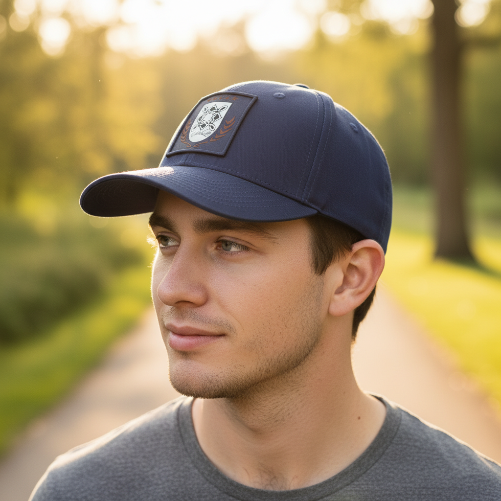 Navy Blue Cap with Tootenhill Logo - Lifestyle