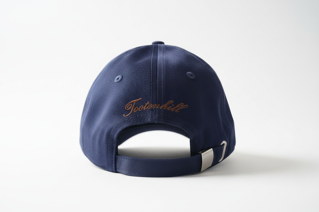 Navy Blue Curved Bill Back View