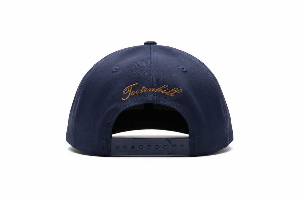 Navy Blue Flat Bill Back View