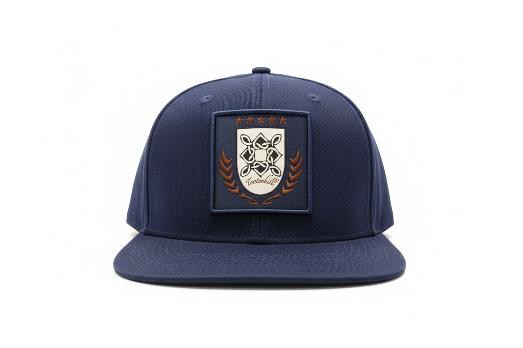 Navy Blue Flat Bill Cap