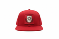 Red Flat Bill Cap