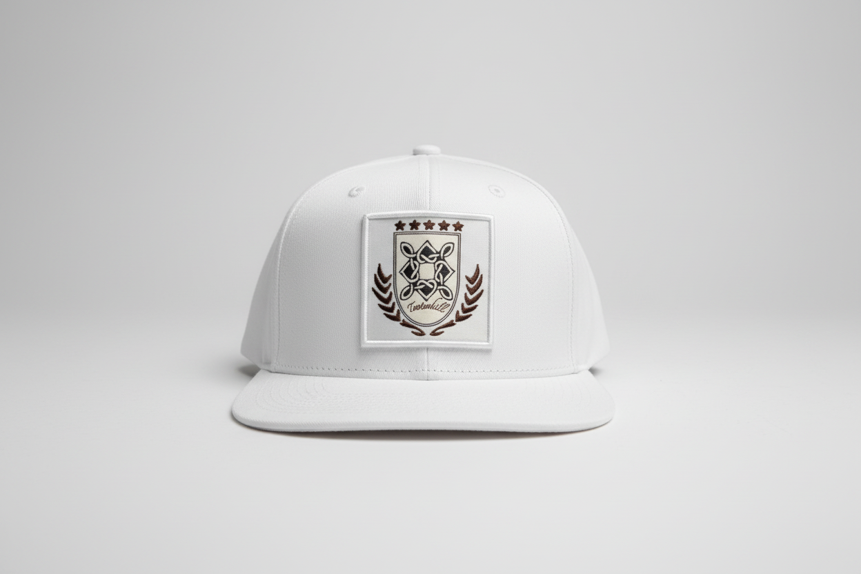 White Flat Bill Cap